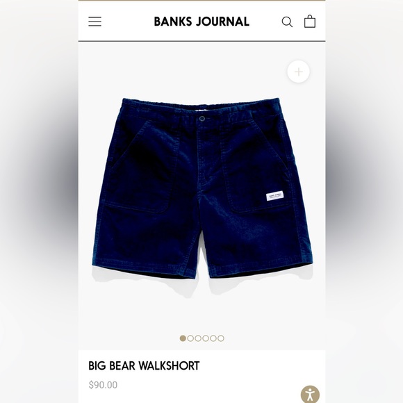 COPY - NWT men shorts corduroy Banks Journal - Picture 1 of 4
